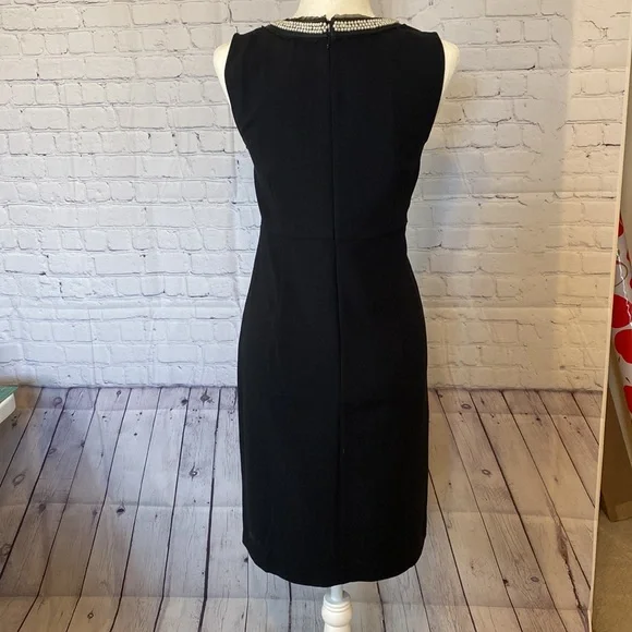 NEW Gorgeous Loft “Little Black Dress” w 3 rows of pearls around the neck NWT - Picture 3 of 8